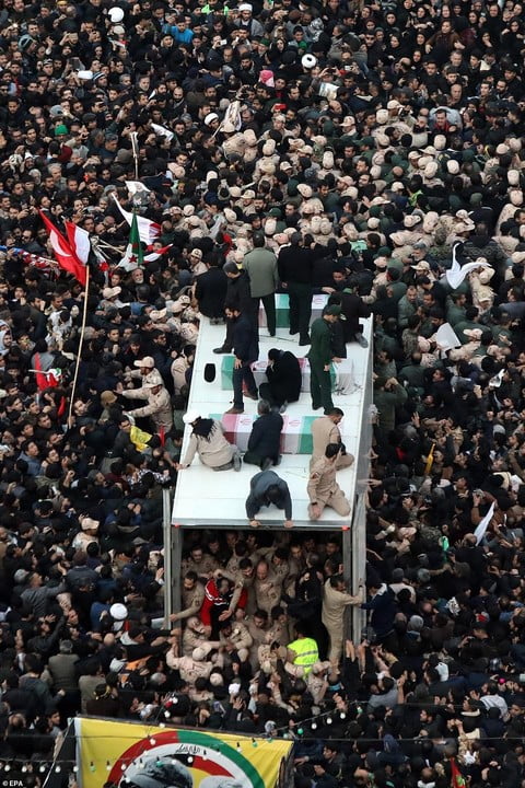 This Is How Body Of General Quassem Soleimani Was Flown To Iran(Photos)