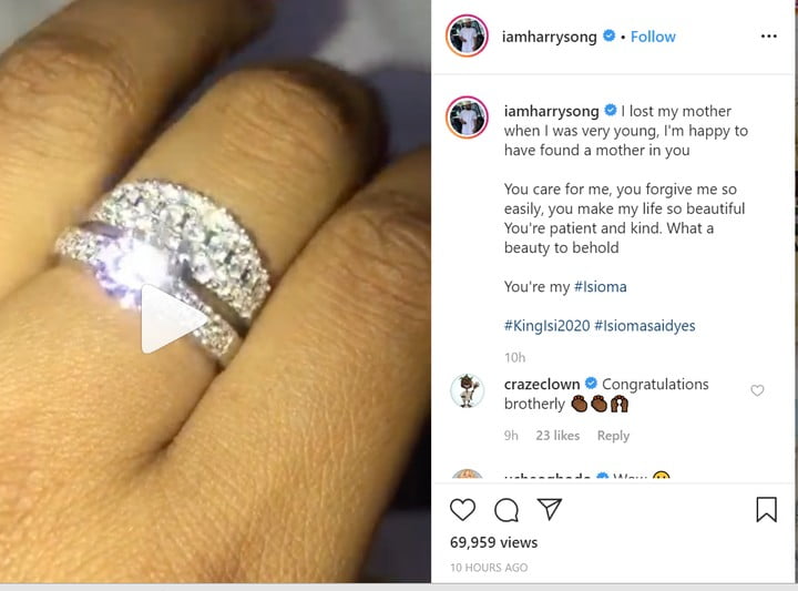Harrysong And Isioma Are Engaged As He Proposes (Video)