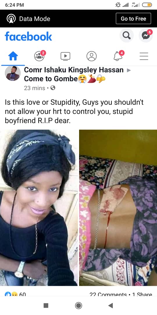 Solomon Peters Stabs Patience Zakari To Death In Bauchi Over Phone Call (Graphic
